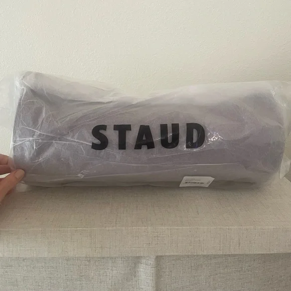 NWT STAUD Taru Pinot Elegant Burgundy Suede Shoulder Bag - Picture 7 of 7